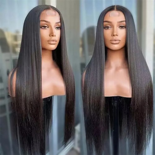 Straight 2x6 Lace Closure Wig Middle Part HD Transparent Lace Closure Affordable Price Human Hair Wigs | Human Hair Wig | Lace Front